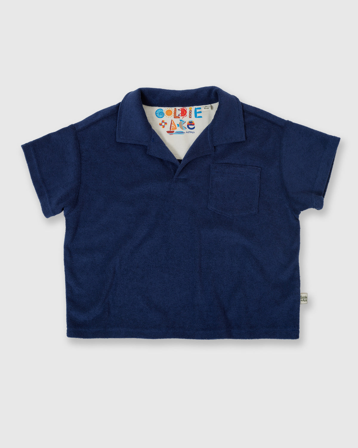 Goldie and Ace Oversized Terry Polo Shirt