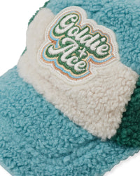 Goldie and Ace BLAIR SHERPA CAP TEAL/CREAM/DARK
