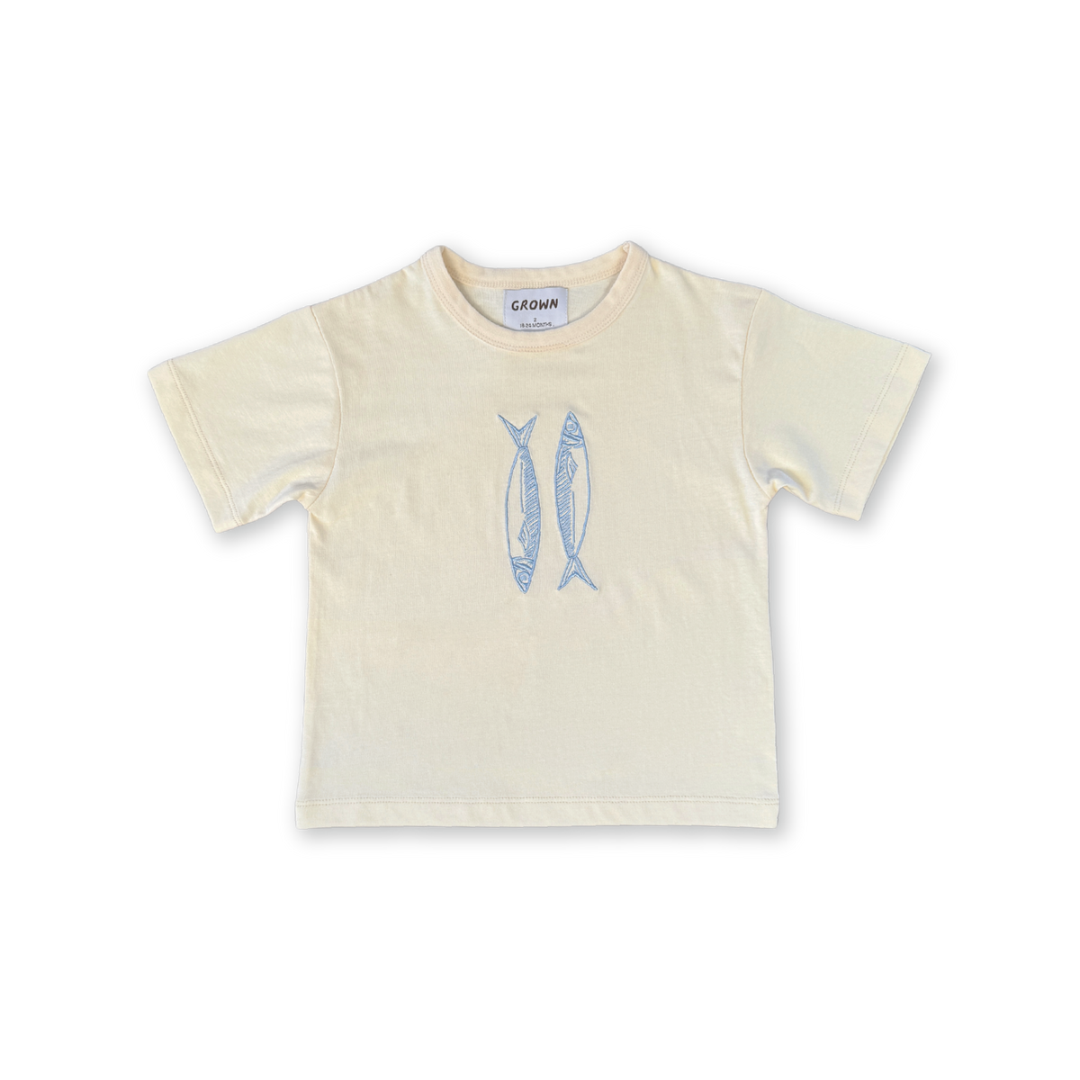 Grown Sardine Embroidered Tee