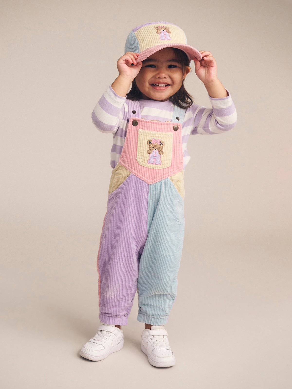 Huxbaby BLUSH COLOUR BLOCK OVERALL