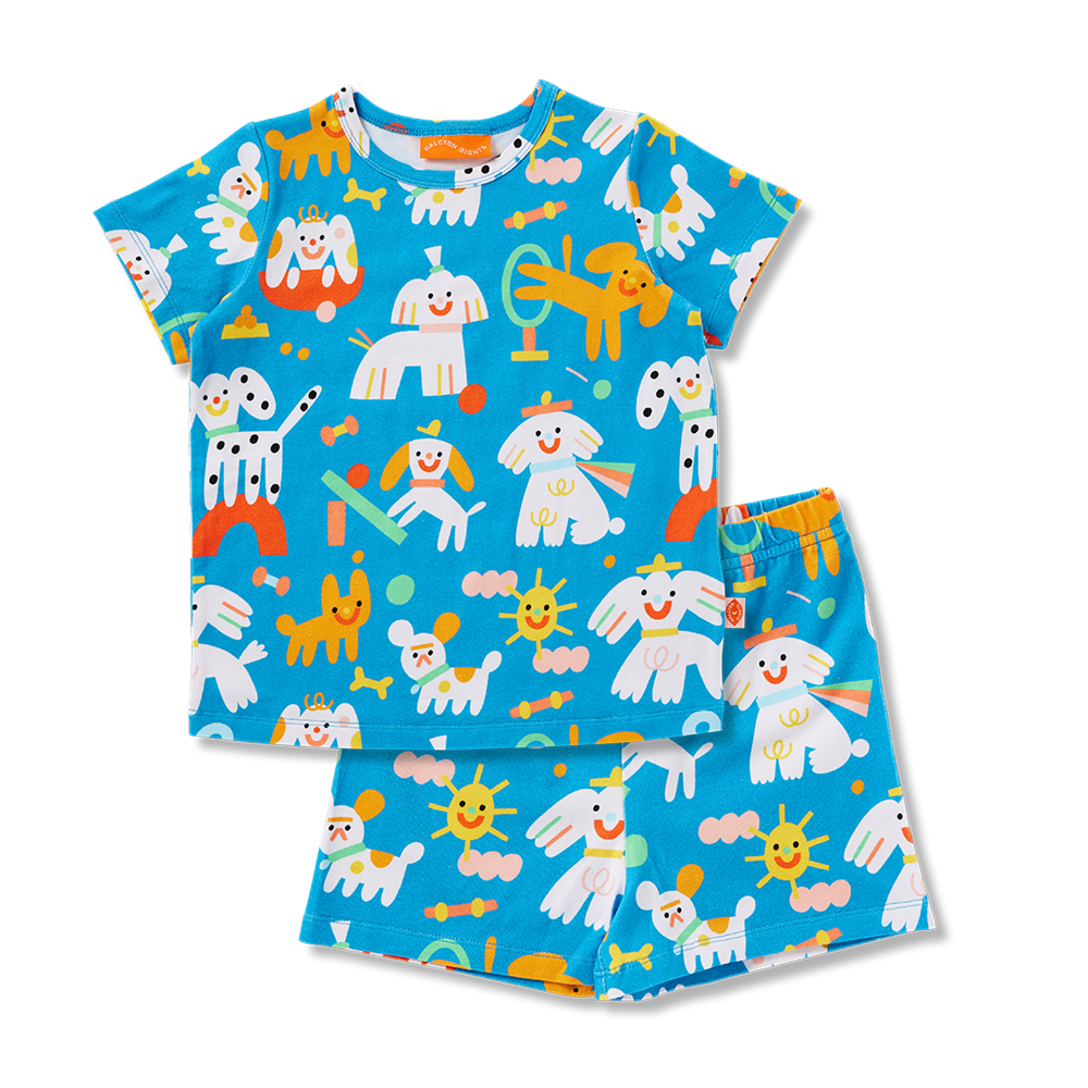 Halcyon Nights Puppy Park PJ Set