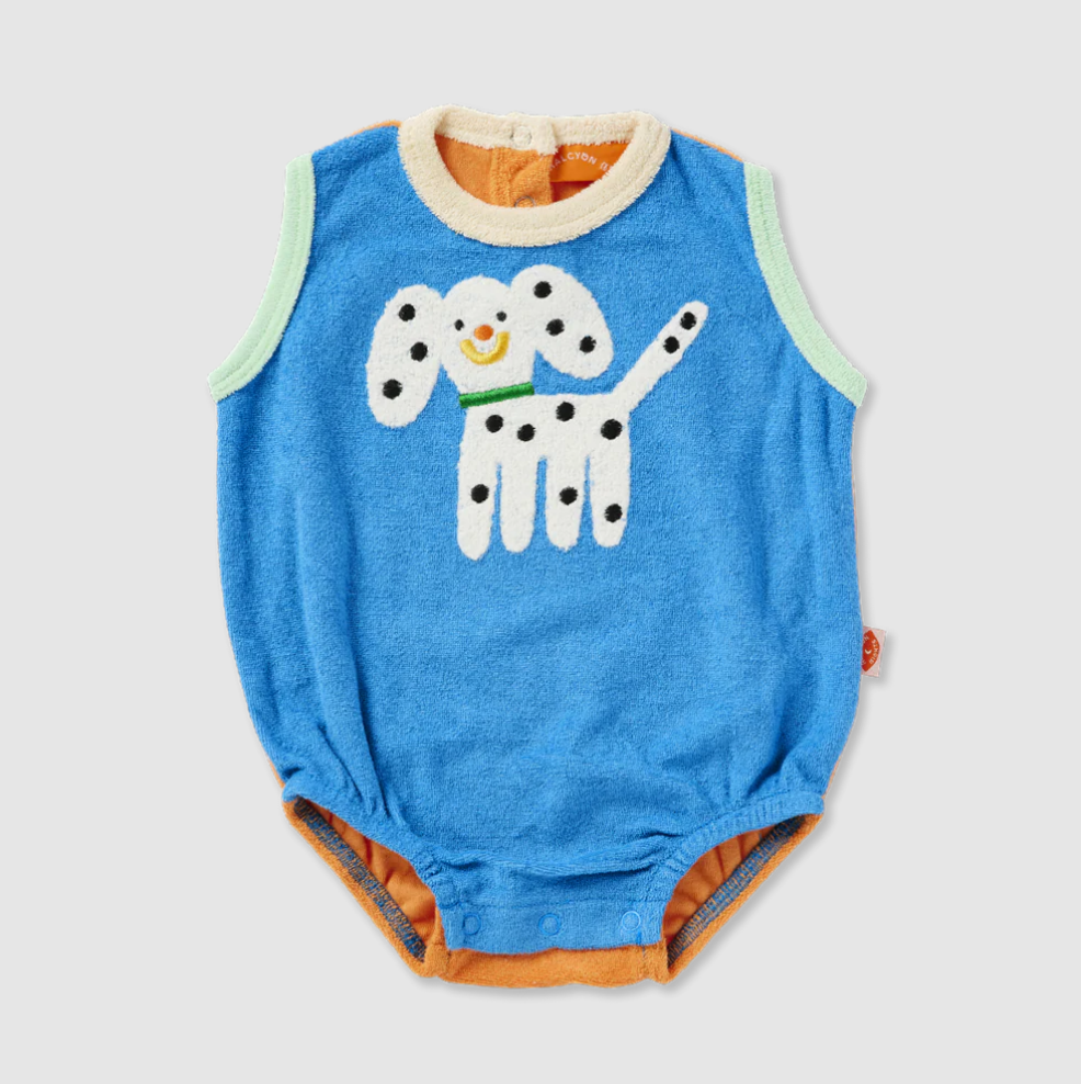 Halcyon Nights Puppy Park Terry Singlet Suit