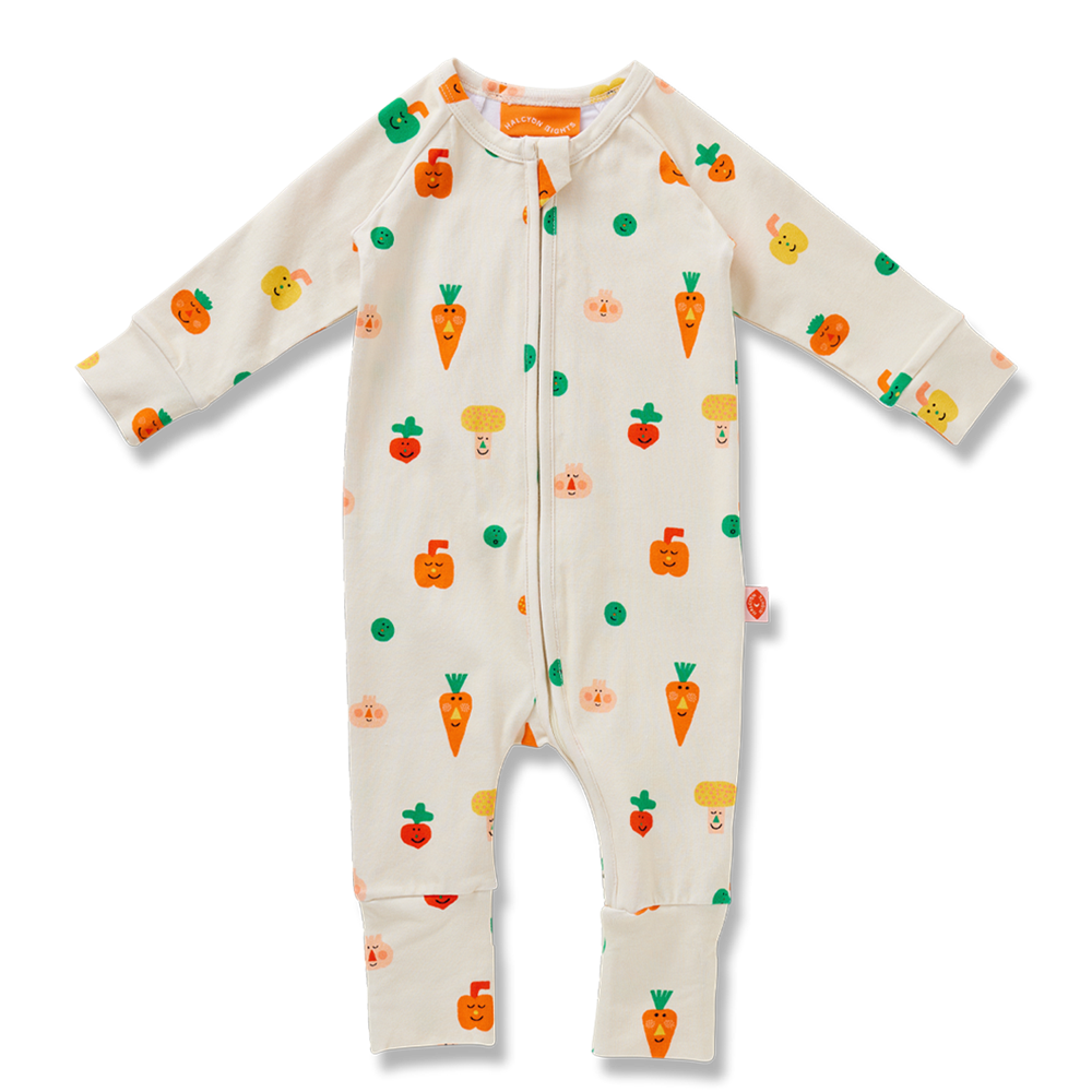 Halcyon Nights Teeny Tiny Veg Long Sleeve Romper