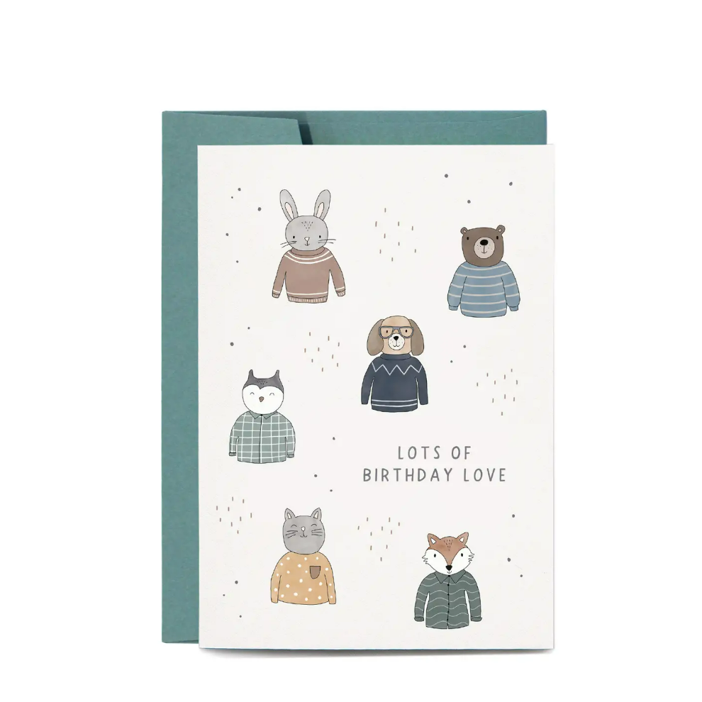 In The Daylight Animal Lots of Birthday Love Greeting Card