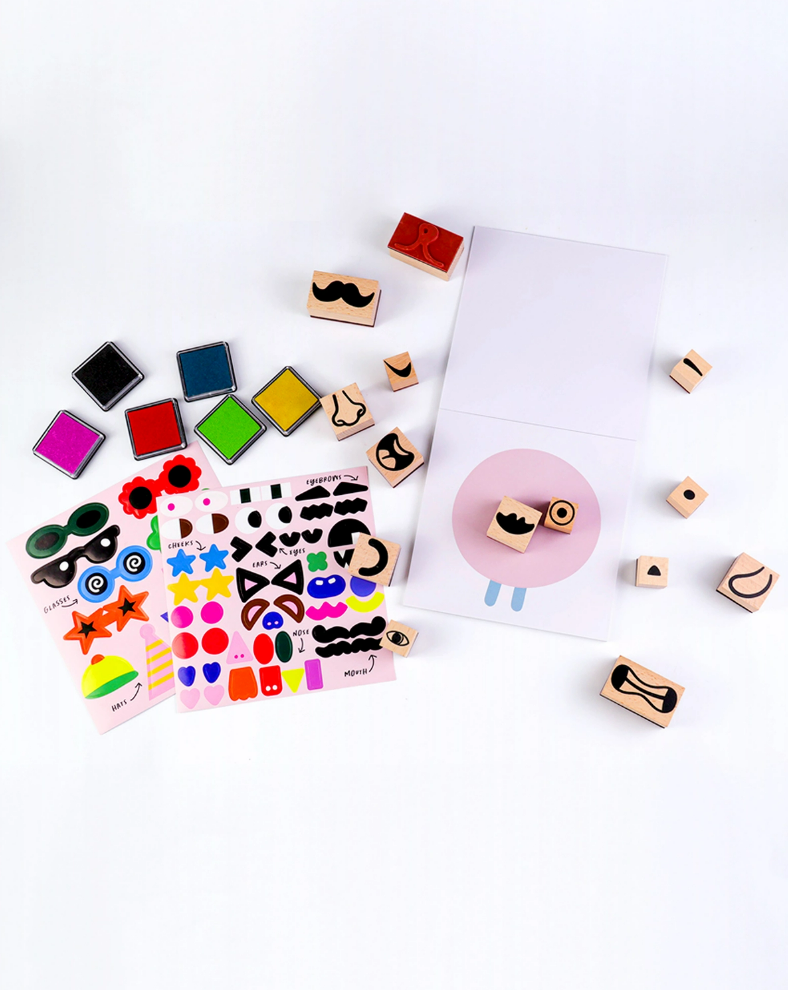 Journey Of Something Stamp Kit - Cool Faces