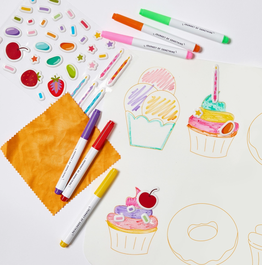 Journey Of Something Wipeable Silicone Colouring Mat - Sweet As