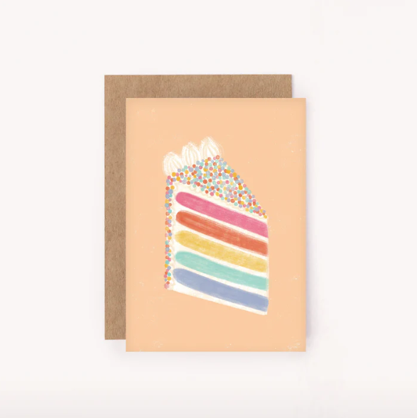 Lauren Sissons Studio Rainbow Cake Mini Card