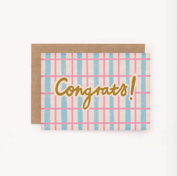 Lauren Sissons Studio Congrats Pattern Mini Card