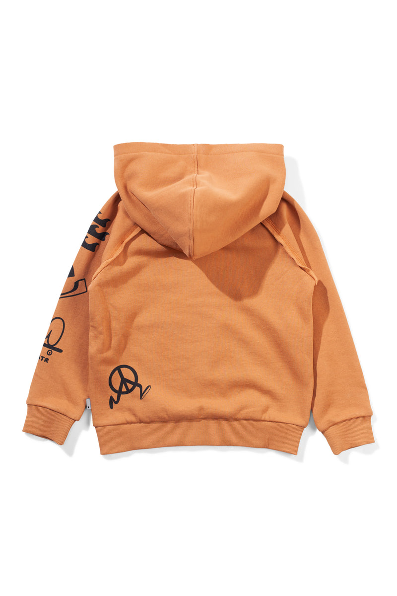 Munster Kids ICON PATCH HOODY - ALMOND