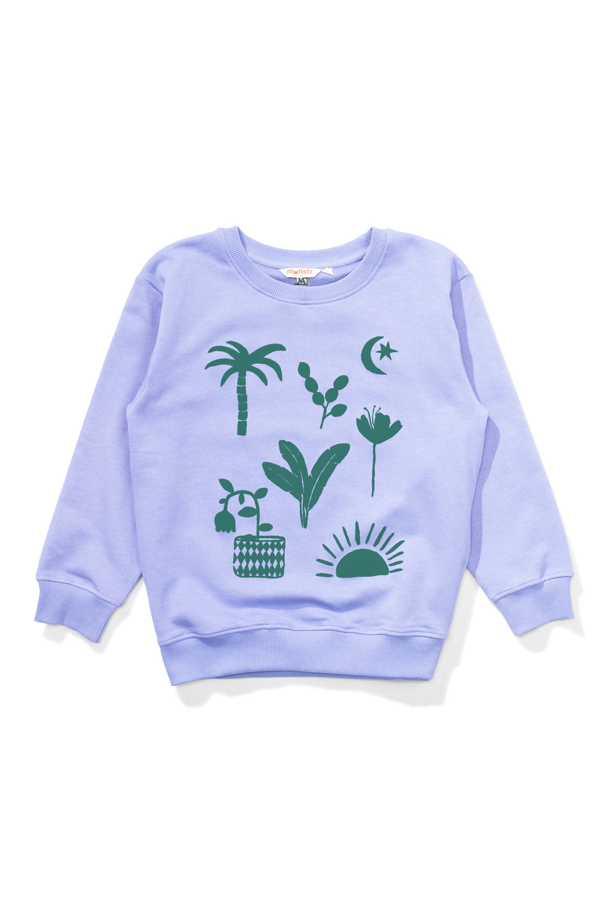 Missie Munster PUFF PALMS CREW - LILAC