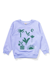 Missie Munster PUFF PALMS CREW - LILAC