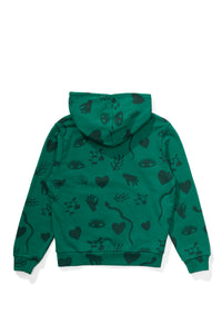 Missie Munster I SEE YOU HOODY - EVERGREEN