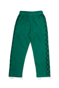 Missie Munster CHECK PANEL PANT - EVERGREEN