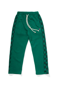 Missie Munster CHECK PANEL PANT - EVERGREEN