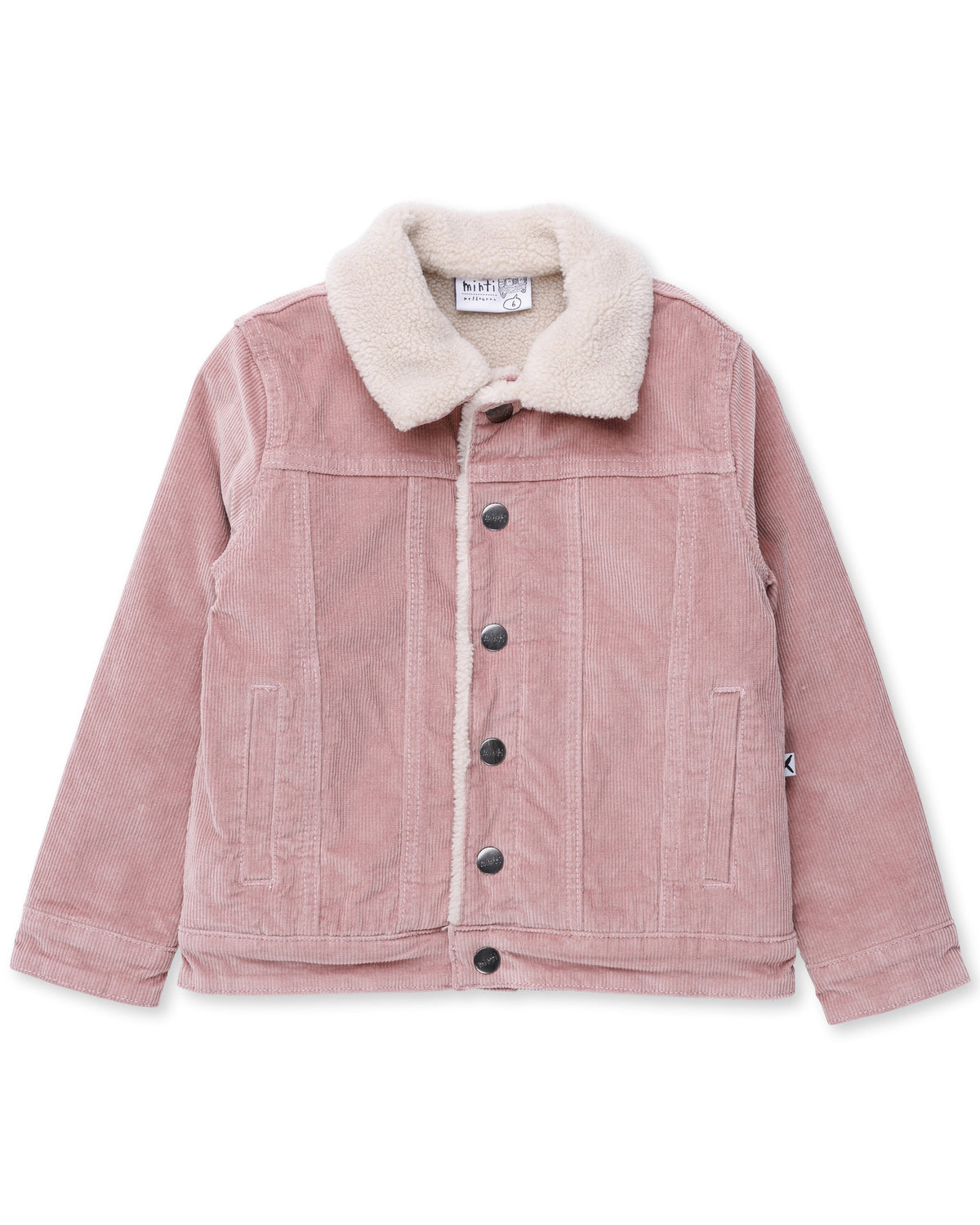 Minti Teddy Lined Cord Bomber Muted Pink