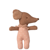 Maileg Sleepy Wakey Baby Mouse in Matchbox Rose 2025