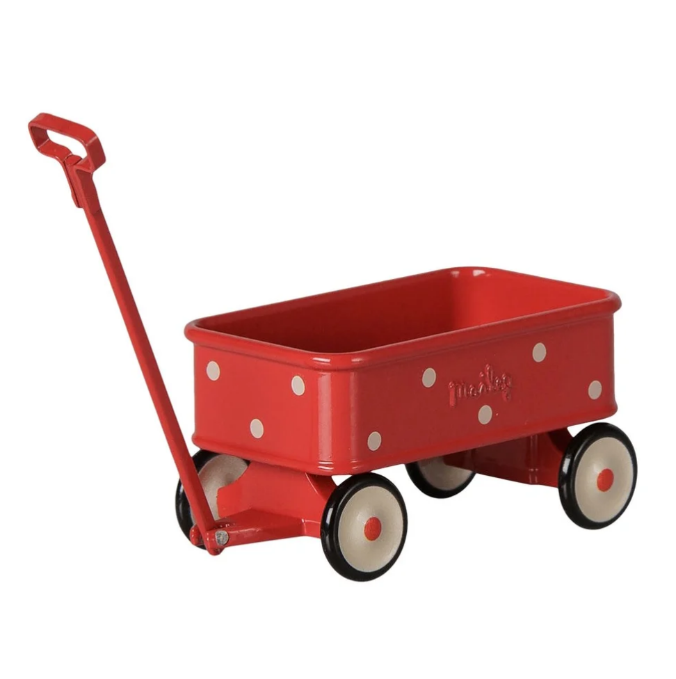 Maileg Wagon Mouse Red