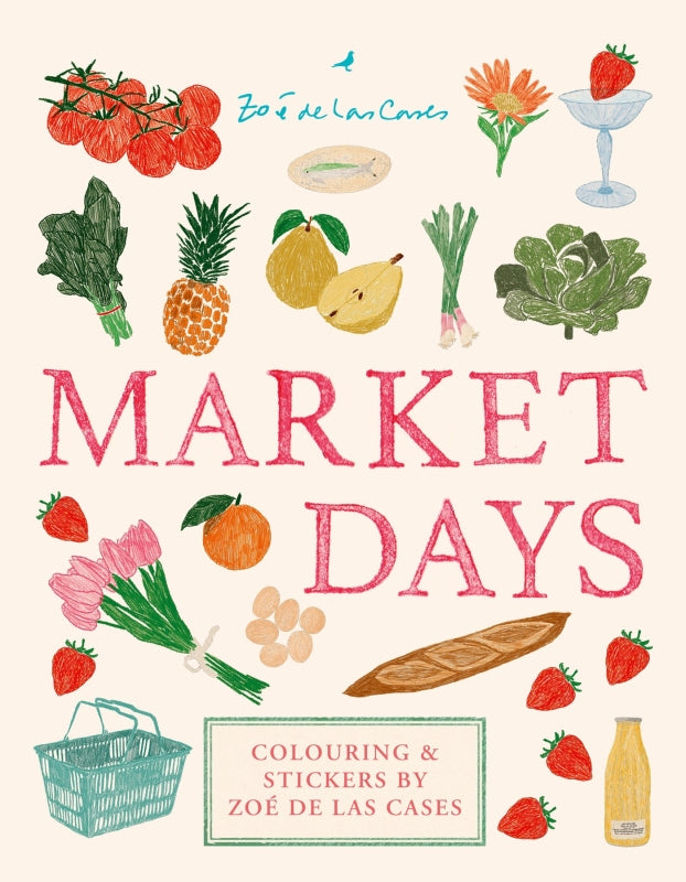 Market Days Colouring and stickers by Zoé de Las Cases