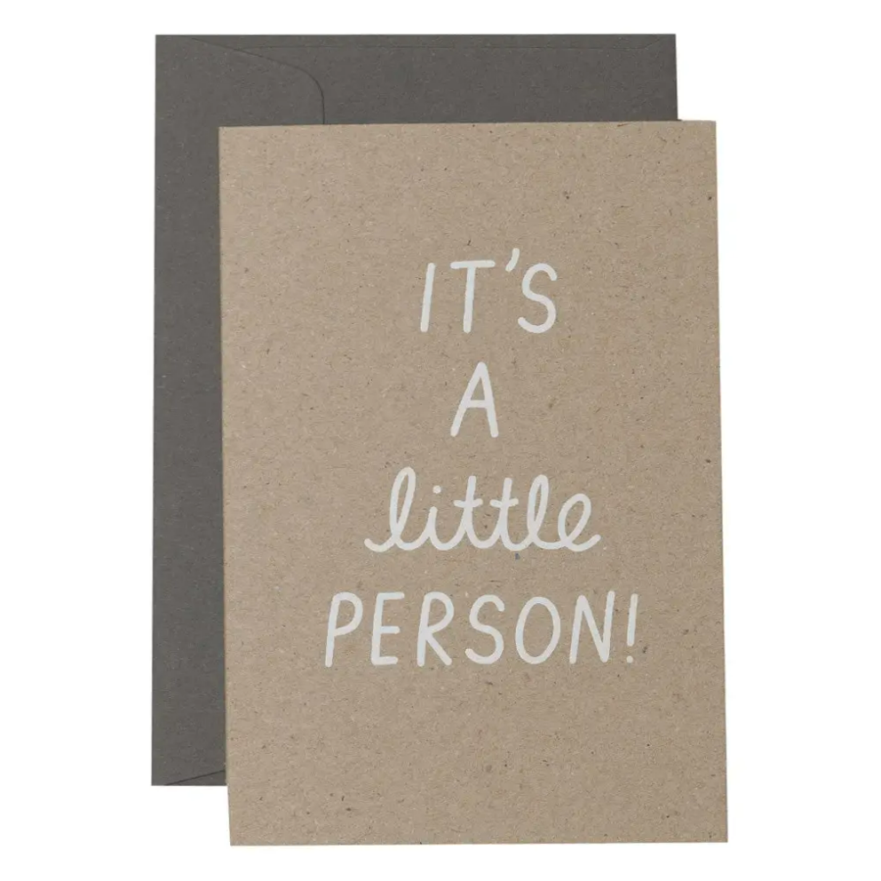Me And Amber It's A Little Person Greeting Card