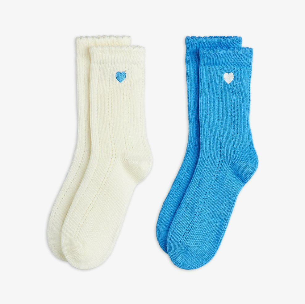Mini Rodini Pointelle 2-pack socks