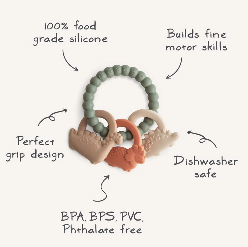 Mushie Teether Rings - Space