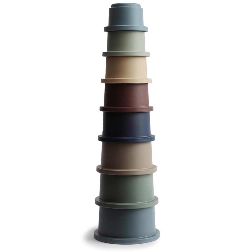 Mushie Stacking Cups Forest
