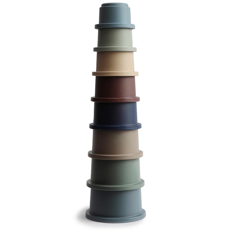 Mushie Stacking Cups Forest