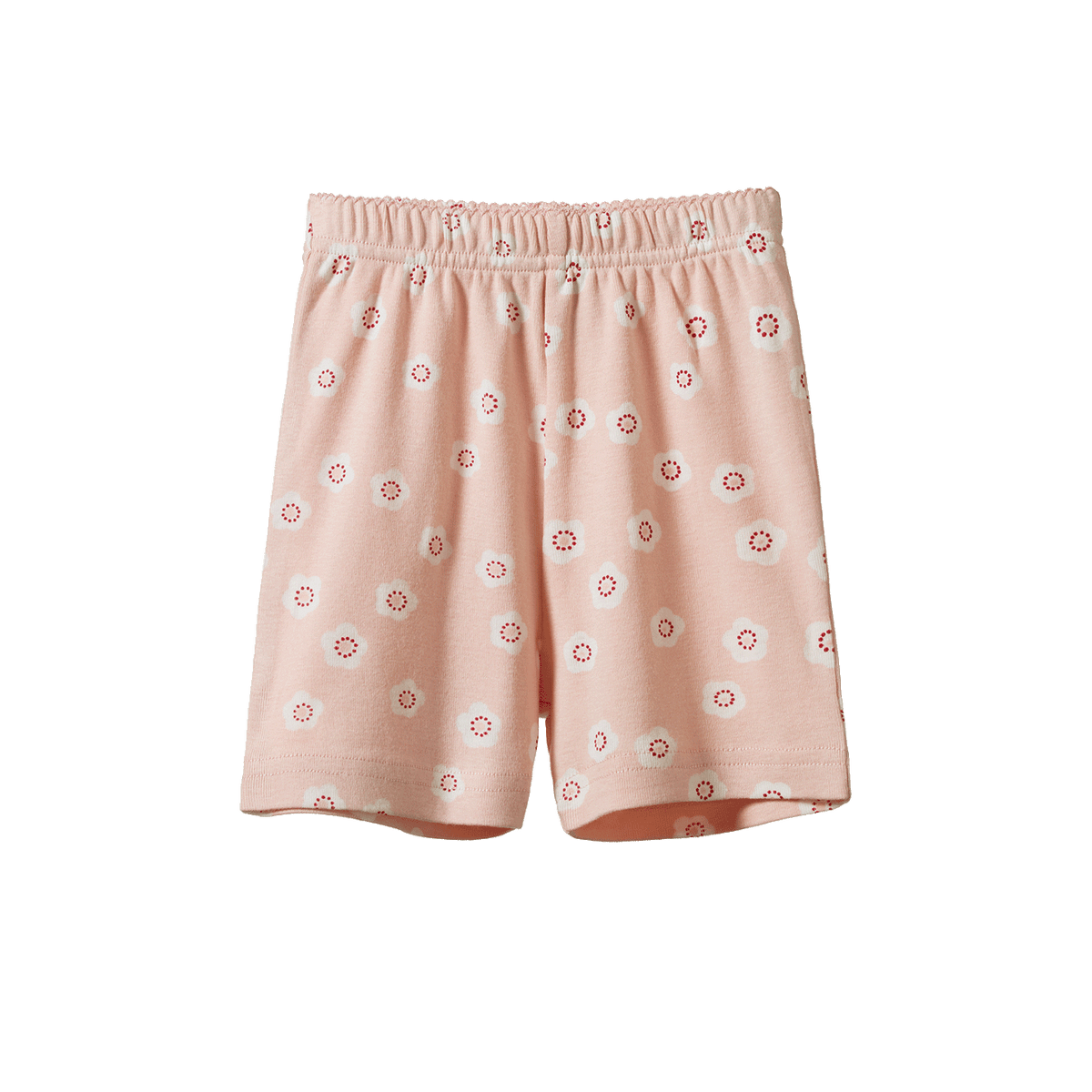 Nature Baby SHORTIE PYJAMA SET Flora Stamp Rose Dust Print