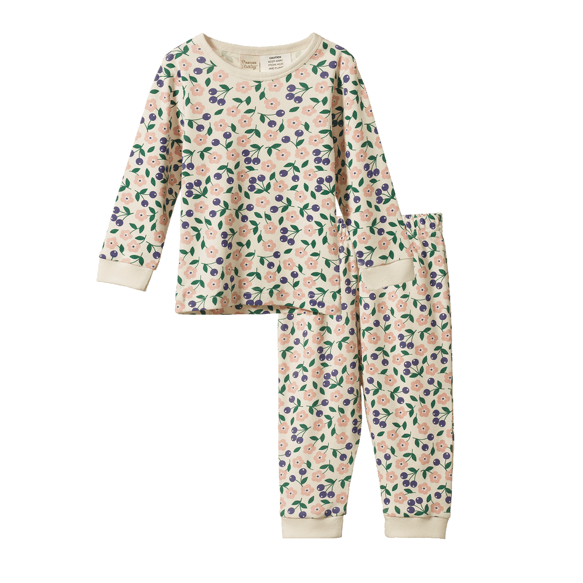 Nature Baby 2 PC LONG SLEEVE PYJAMAS, Grande Briarwood Print