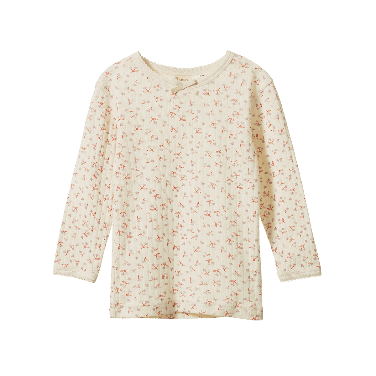 Nature Baby 2PC LONG SLEEVE PYJAMA SET POINTELLE  Dandelion Print