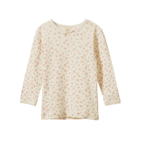 Nature Baby 2PC LONG SLEEVE PYJAMA SET POINTELLE  Dandelion Print