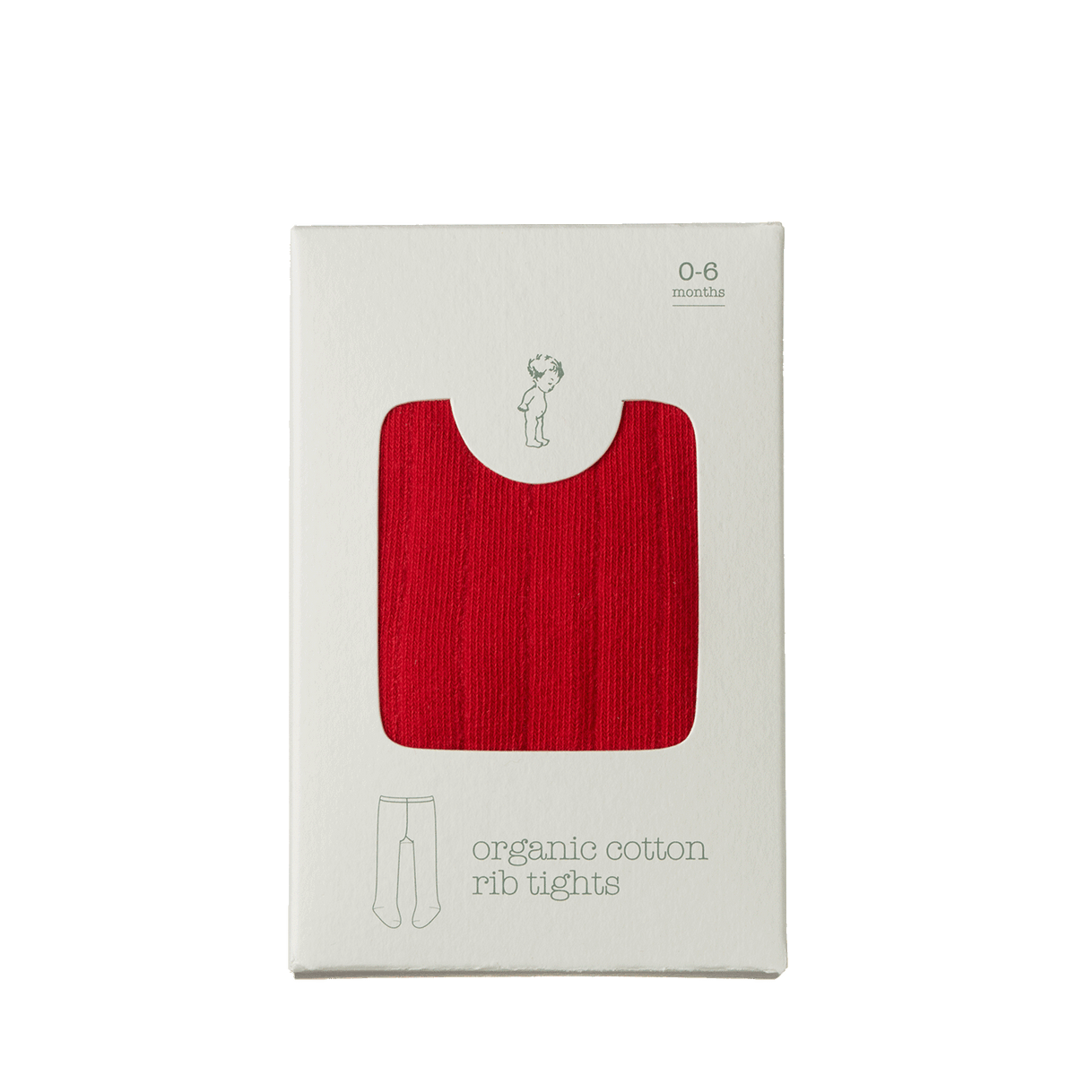 Nature Baby Organic Cotton Tights Raspberry Red