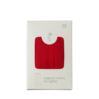 Nature Baby Organic Cotton Tights Raspberry Red