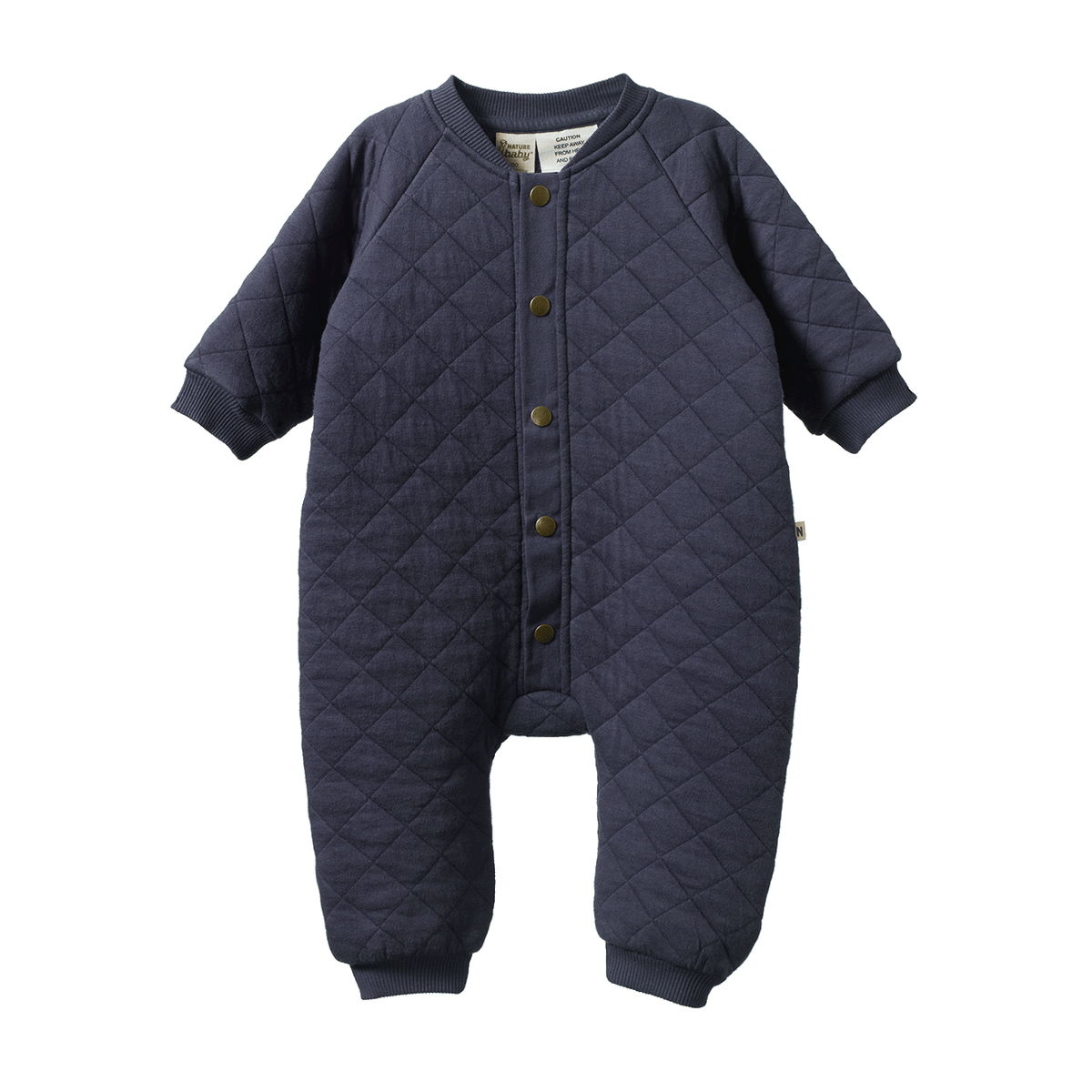 Nature Baby L/S JUNO ROMPER QUILTED Mulberry