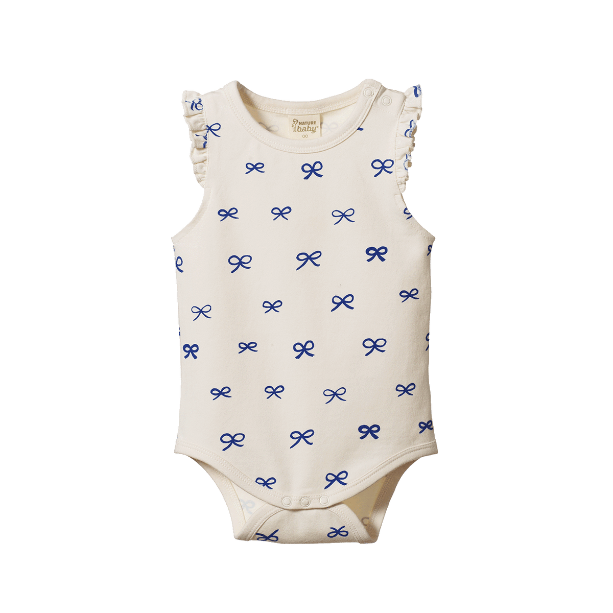Nature Baby Fleur Bodysuit Ribbons Print