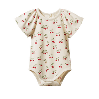 Nature Baby FAYE BODYSUIT Strawberry Blush Print