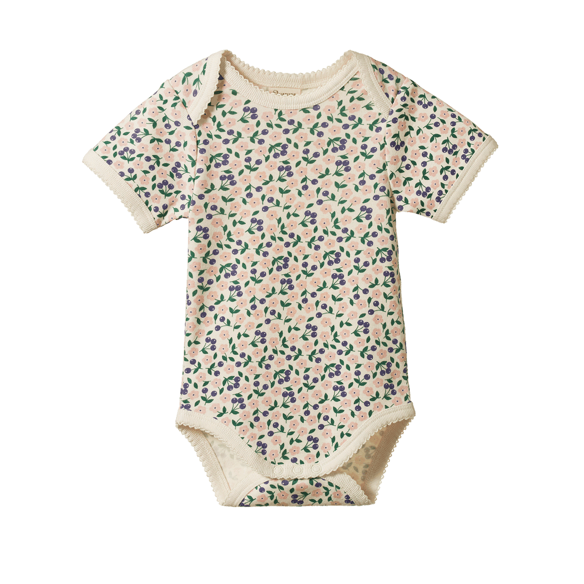 Nature Baby SHORT SLEEVE BODYSUIT - Briarwood Print