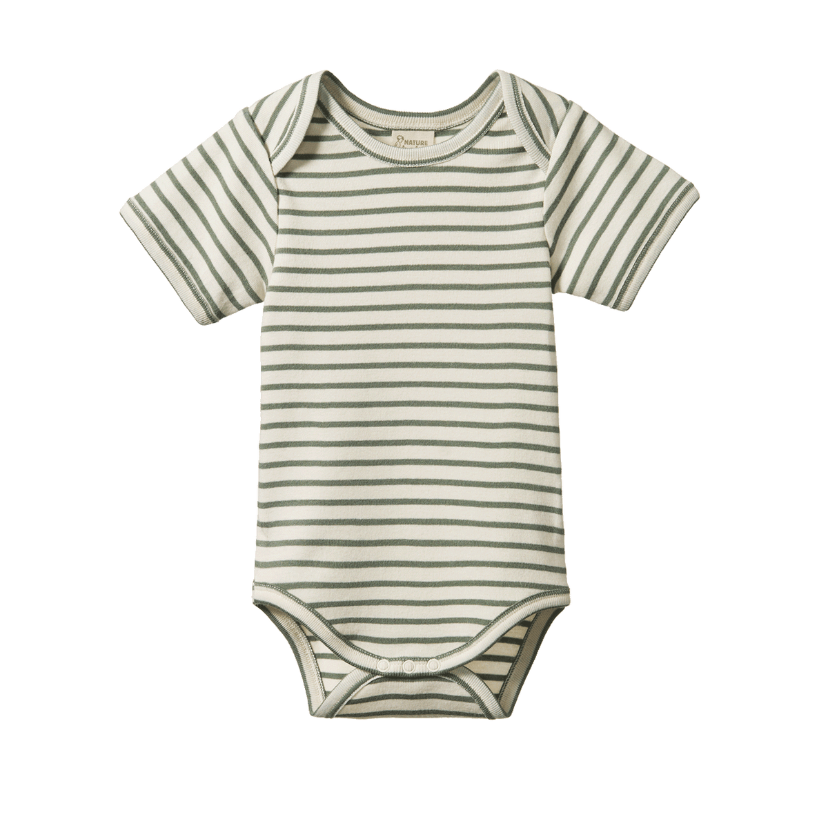 Nature Baby Short Sleeve Bodysuit Nettle Sailor Stripe