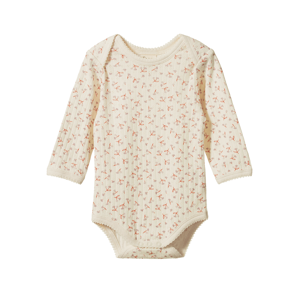 Nature Baby L/S BODYSUIT POINTELLE Dandelion Print