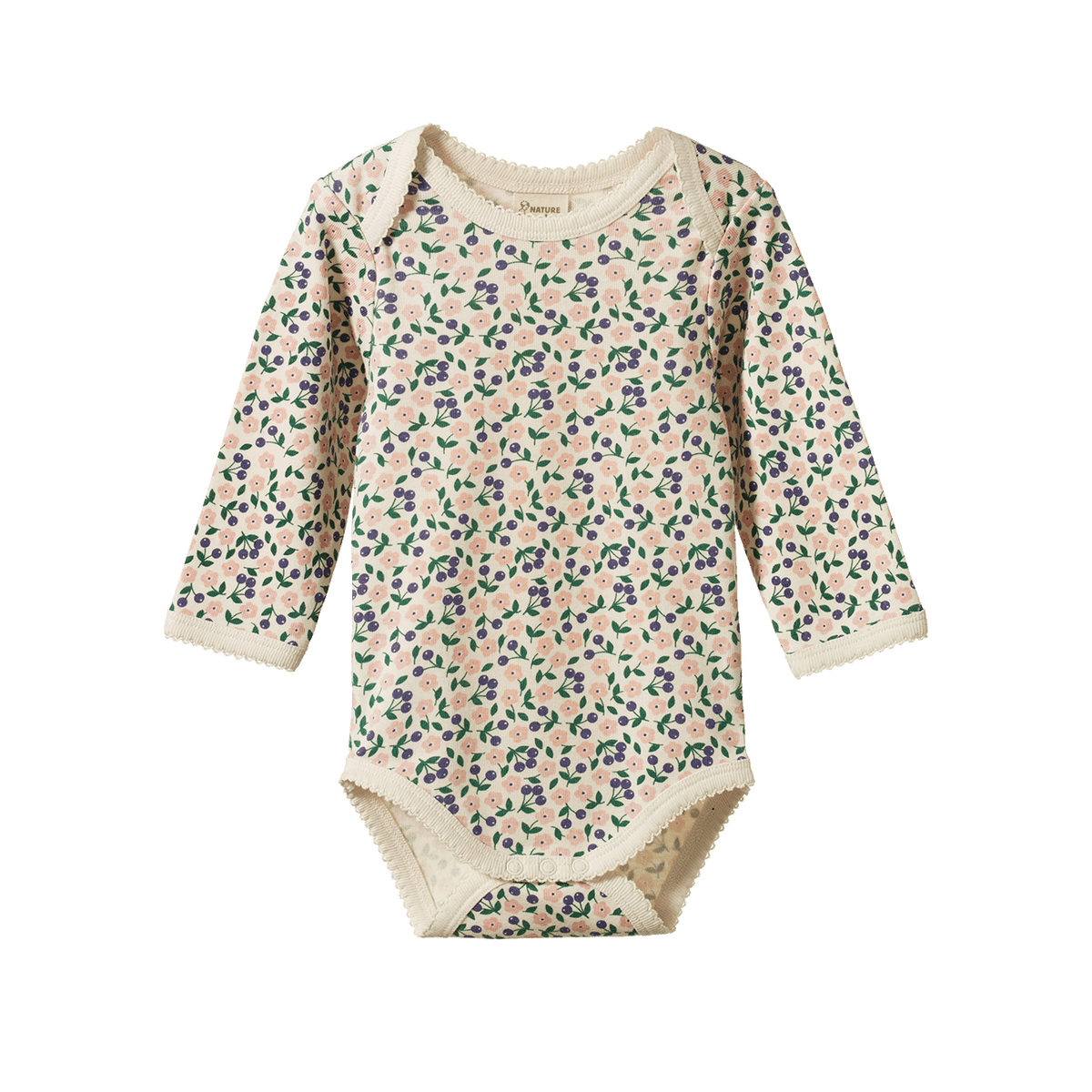 Nature Baby LONG SLEEVE BODYSUIT Briarwood Print