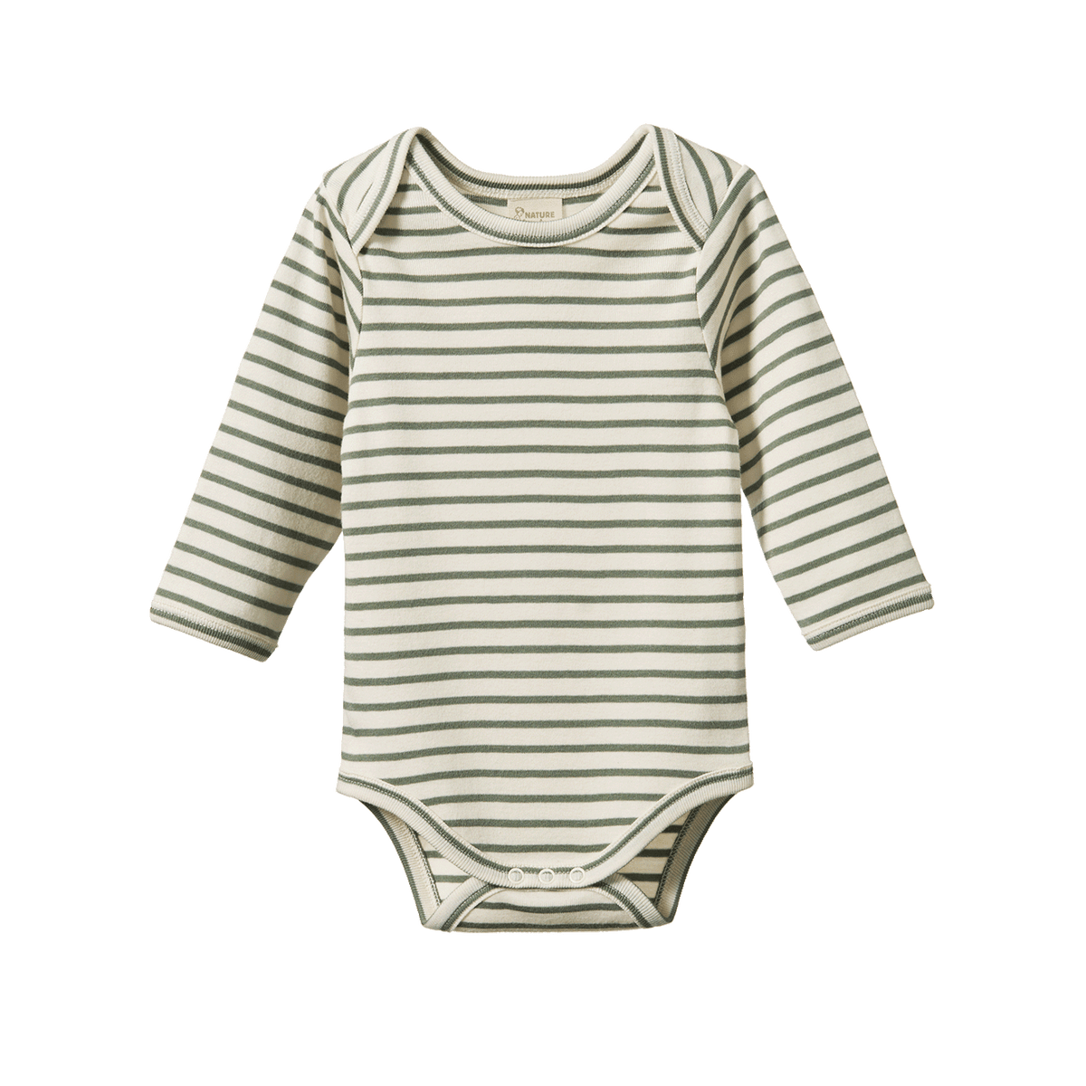Nature Baby Long Sleeve Bodysuit Nettle Sailor Stripe