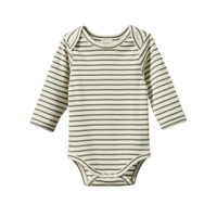 Nature Baby Long Sleeve Bodysuit Nettle Sailor Stripe