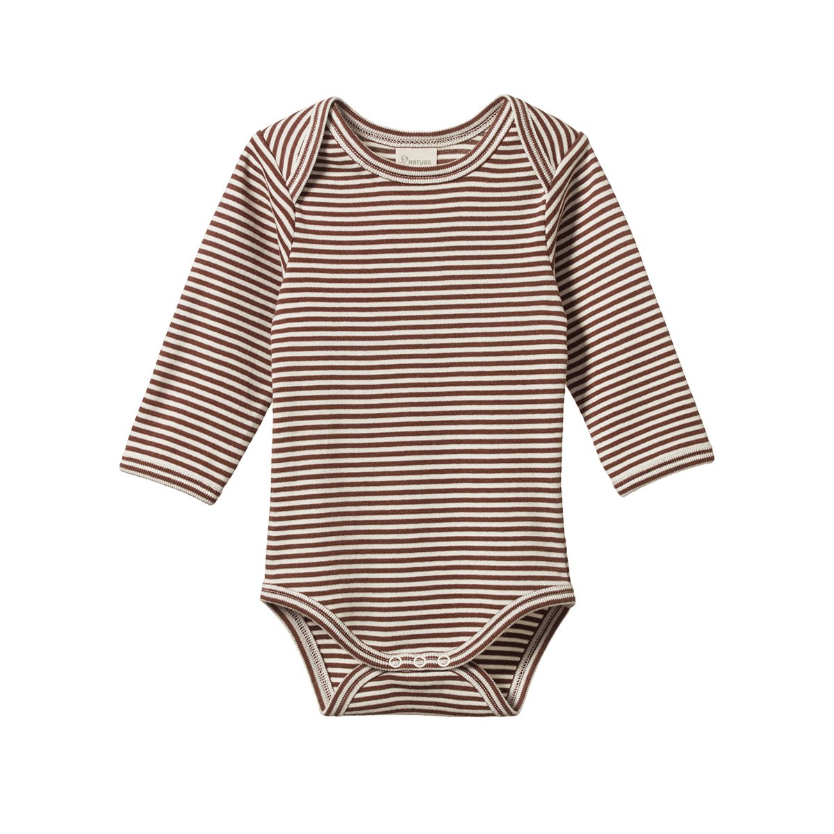 Nature Baby Long Sleeve Bodysuit Pine Stripe