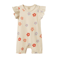 Nature Baby TILLY SUIT Flora Stamp Print