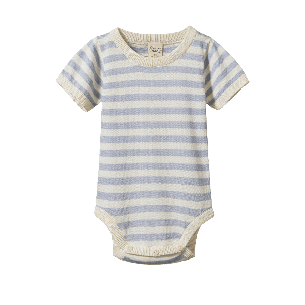 Nature Baby Ren Bodysuit Zen Blue Sea Stripe