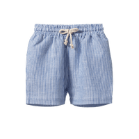 Nature Baby James Shorts Linen Blue Stripe