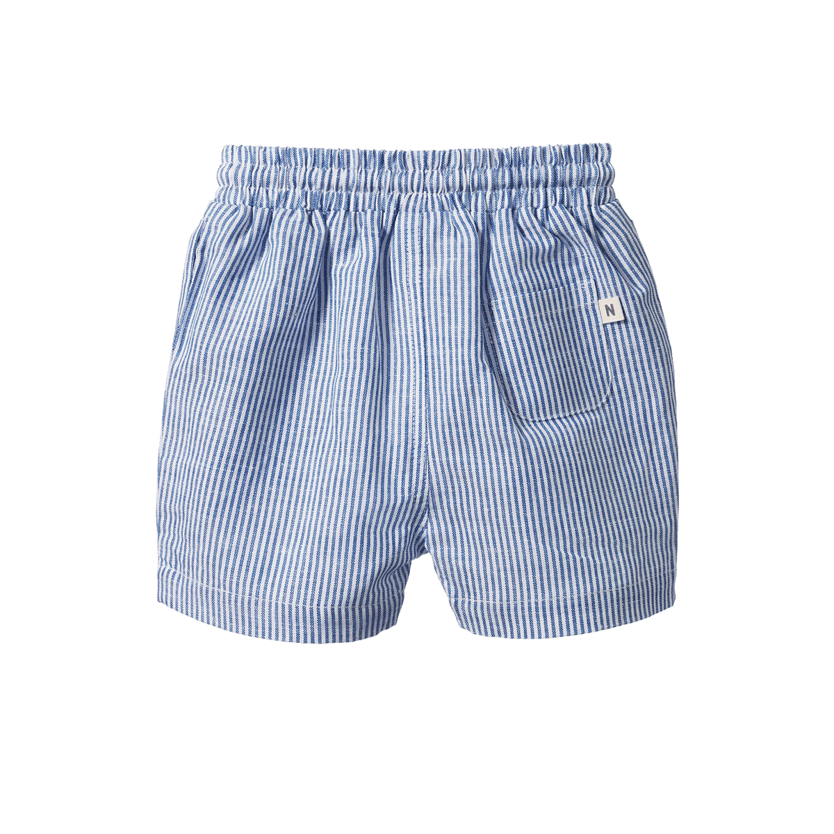 Nature Baby James Shorts Linen Blue Stripe