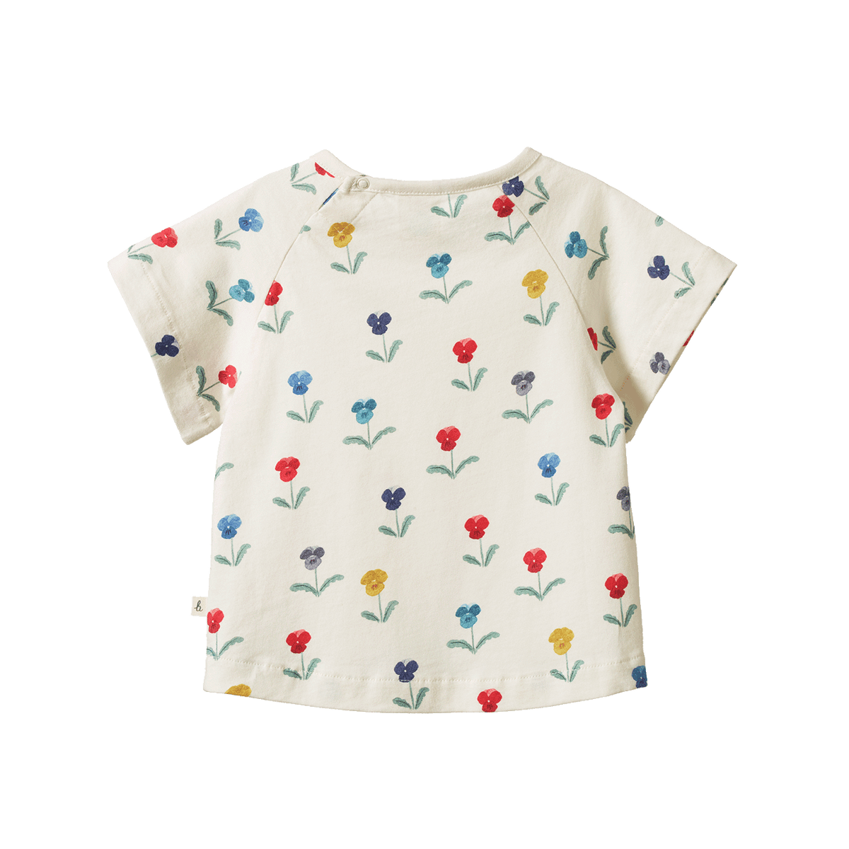 Nature Baby Juniper Tee Delphine Blooms Print