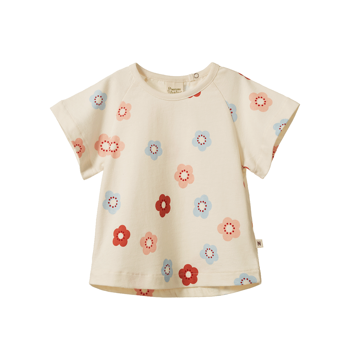 Nature Baby JUNIPER TEE Flora Stamp Print
