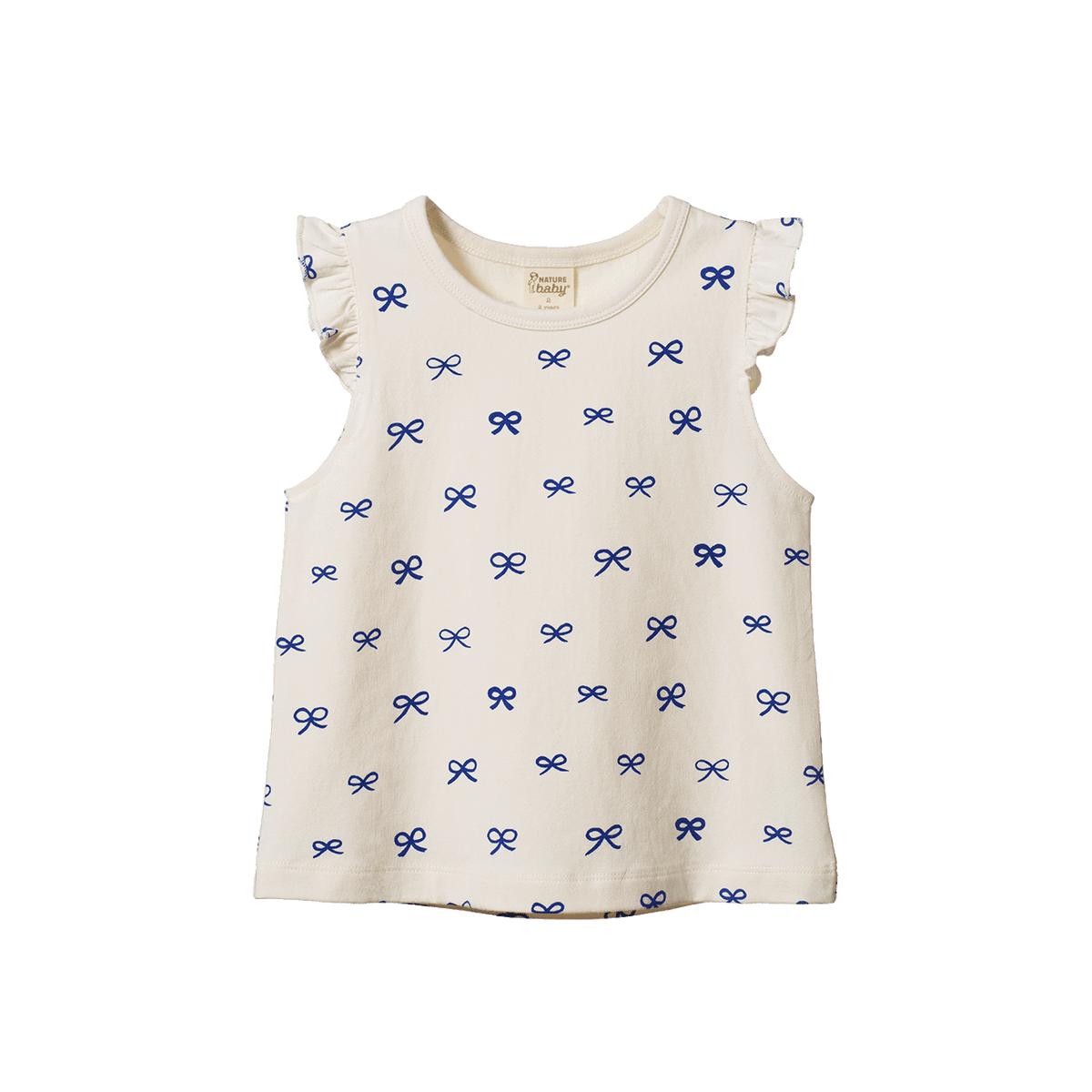 Nature Baby Fleur Tee Ribbons Print